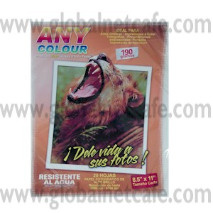 PAPEL FOTOGRAFICO GLOSSY A4 115GMS.10HOJAS 100% Nuevo