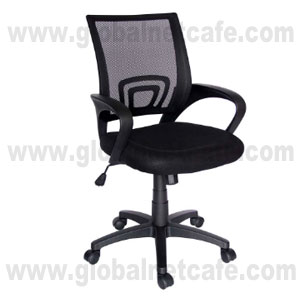 SILLA RESPALDO MESH ASIENTO TELA NEGRA 100% Nuevo