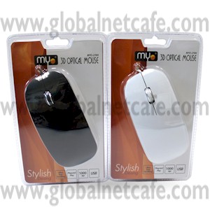 MOUSE USB, NEGRO Y BLANCO (270H) MYO 100% Nuevo