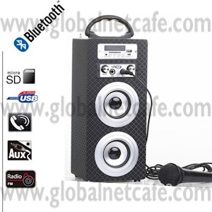 BOCINA 1PIEZA PARA KAROKE RADIO FM PARA PC Y CELULAR 100% Nuevo