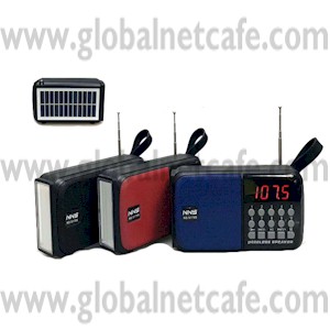BOCINA INALAMBRICA CON PANEL SOLAR RADIO NS-S179S NEGRO 100% Nuevo