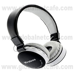 AUDIFONO CON MICROFONO  DIADEMA BLUETOOTH MS-881 GRIS CON NEGRO 100% Nuevo