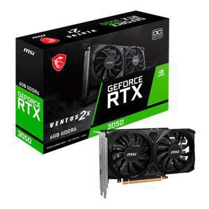 TARJETA DE VIDEO  6GB GDDR6 MSI GEFORCE RTX 3050 VENTUS 2X OC HDMI DP PCIE 4 100% Nuevo