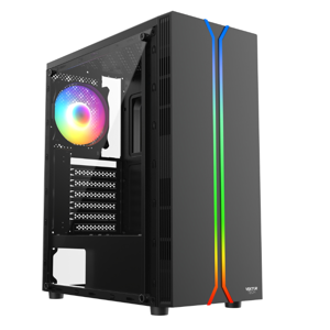 CASE GAMING VEKTORTECH EZQ1 NEGRO (NO FUENTE) 100% Nuevo