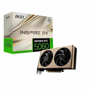TARJETA DE VIDEO  8GB GDDR7 MSI INSPIRE 2X OC GEFORCE RTX 5060 HDMI DP PCIE 100% Nuevo