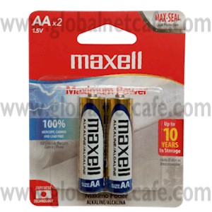 BATERIA AA ALCALINA MAXELL (2 UNIDADES) 100% Nuevo