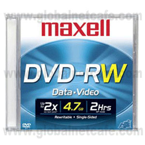 DVD-RW MAXELL REGRABABLE 2X 4.7GB 100% Nuevo