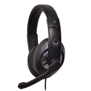 AUDIFONO CON MICROFONO  DIADEMA UNNO TEKNO 3.5MM HS7212BL ACE12 NEGRO 
